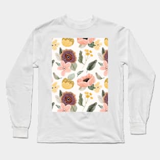 Rafflesia Aesthetic Design Long Sleeve T-Shirt